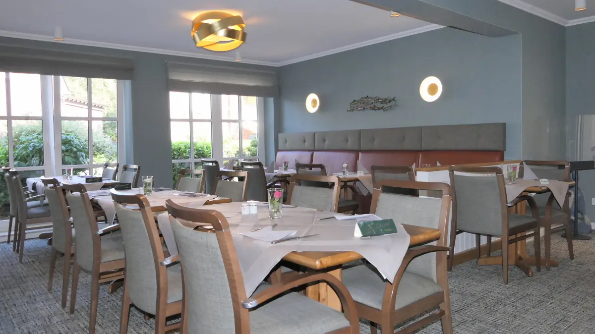 Blick in das Restaurant im Duhner Landhaus in Duhnen bei Cuxhaven