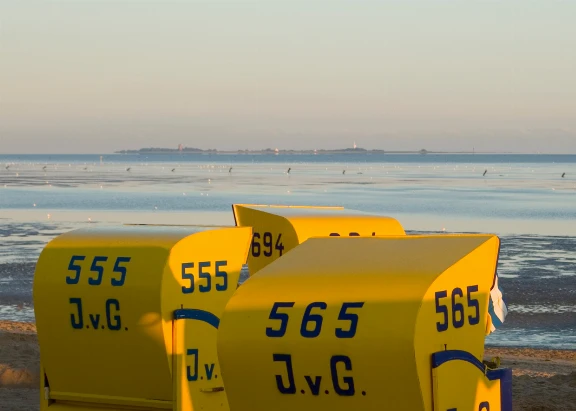 Strand in Duhnen im Mai an der Nordsee